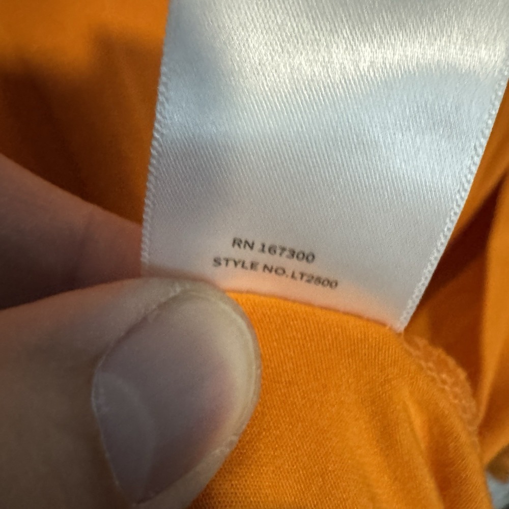 Duck Camp Shirt Mens Large Orange Bamboo Blend Long Sleeve Tee Outdoor Stretch - Picture 6 of 9